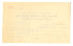 1932, May 17 - Thomas, Norman [Mattoon], 1884-1968, socialist leader. 112 East 19th Street, New York City. To Kate Kelsey. 8765 Stenton Ave., Philadelphia, Pennsylvania. “…grateful …for your prompt response to the appeal we have issued … for the campaign this year … enclosing a receipt which Comrade [Marx] Lewis … has made out.”
