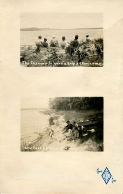 Summer Camp: Boys Resting by the Lakeshore