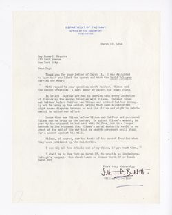 15 March 1943: To: Roy W. Howard. From: William C. Bullitt.