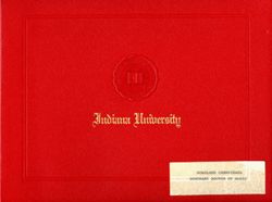 Indiana University. Honorary Doctor of Music degree.