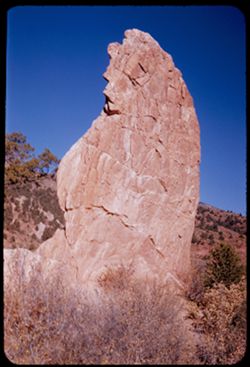 Face of standing rock slab Garden of Gods Colorado