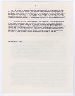 96: Response to the “Four Demands,” 20 May 1969