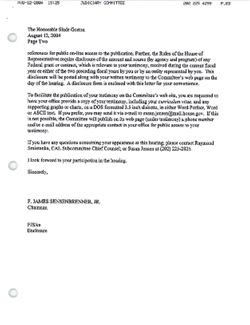 Letter from F. James Sensenbrenner, Jr. to Slade Gorton, August 12, 2004