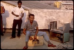 Tocador de marimba, tocador de guacharaca, Marimba and guacharaca players