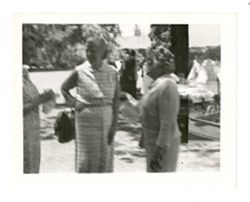 Blurry photograph of Margaret Howard and other women