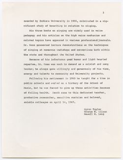 10: Memorial Resolution for William E. Ross, ca. 21 November 1967
