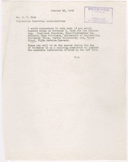 Correspondence 1940-1943