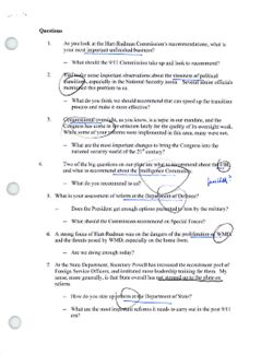 Memo from Chris Kojm to Lee re Commission meeting with Senator Gary Hart, Senator Warren Rudman, and Charles Boyd, Thursday, May 6, 2004, May 5, 2004