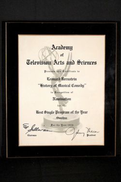 Emmy Nomination Award 1956 - Single Program