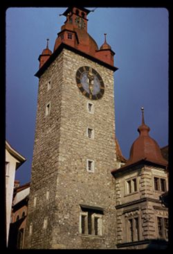 Clock tower Lucerne, Switz'l'd