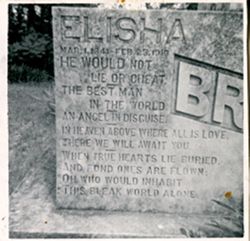 Elisha Neal Brown Statue Mar. 1 1841 - Feb. 25 1916 (Limestone