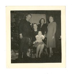 Roy and Margaret Howard with family members at Christmas
