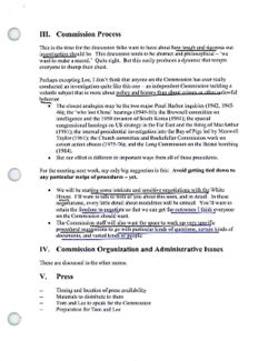 Memorandum from Philip Zelikow to Tom Kean and Lee Hamilton re Commission Meeting on February 12, n.d.