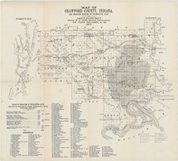 Map of Crawford County, Indiana : and reduced sketch of Wyandotte Cave