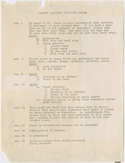Monthly Agenda, undated