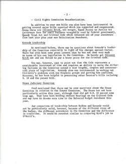 Memo from Kevin to Senator re C.Q. Interview, January 11, 1980