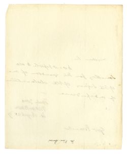 1829, Aug. 25 - Van Buren, Martin, 1782-1862, pres. U.S. To [John] Branch. Asking that something be done for the grandson of a signer of the Declaration of Independence.