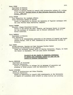 Trip Reports, 1963-1969
