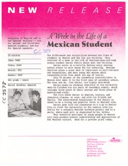 A Week in the Life of a Mexican Student