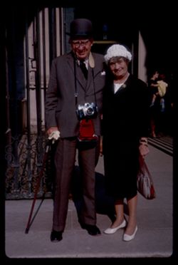 Finnish businessman and wife at Salzburg Dom