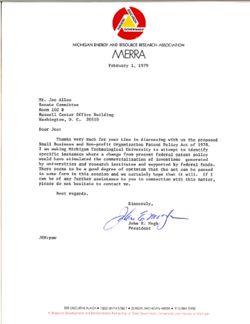 Letter from John E. Mogk to Joe Allen, February 1, 1979