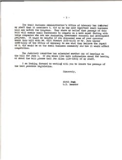 Letter from Birch Bayh to Howard Metzenbaum, June 1, 1979