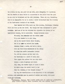 "Youth and the Church." -Outline of Address before the Methodist Layman's Rally, Bedford, Indiana. Feb. 13, 1941