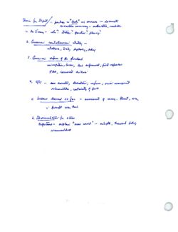 Notes for Statement