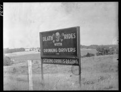 Other side of liquor sign near Connersville, Brookville road