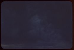 Dark storm clouds gather above Owens Valley South of Bishop, Calif.