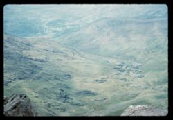 Looking down from Mt. Snowdon's summit Wales