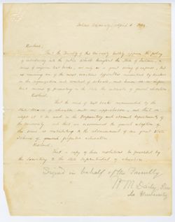 Resolution re: uniform text books for state schools, 3 April 1854