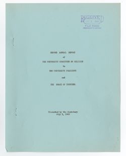 Indiana University Committee on Religion records, 1937-1958, C499
