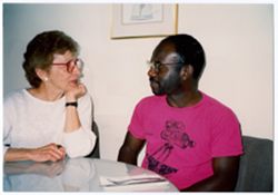 Marlon Riggs with Phyllis Klotman