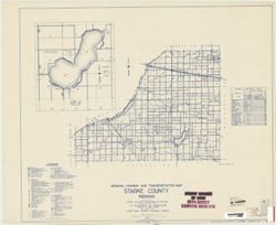 General highway and transportation map of Starke County, Indiana