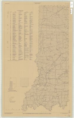 Map of Southwestern Indiana showing locations of active coal mines