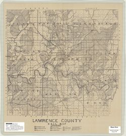Lawrence County soil map