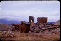 Ruins at top of hill in east section of Leadville, Colorado. Sunday morning, 11-2-52.