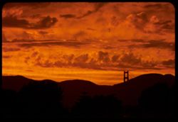 Golden Gate Sunset sky
