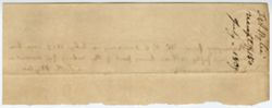 Receipt of payment to Andrew Wylie in the sum of $150, July 1839
