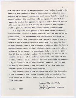 08: Report of the Committee to Formulate the Council’s Procedures in Considering the Self- Study Report, 03 November 1966