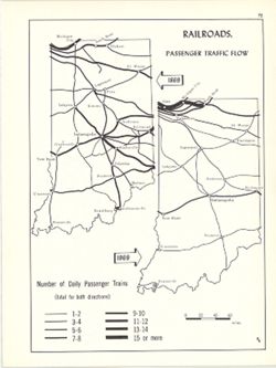 Railroads, passenger traffic flow