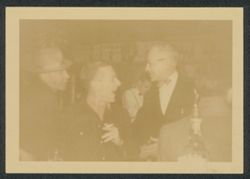 Hoagy Carmichael at bar with Samuel Dodds (left) and Pete Costas (right).