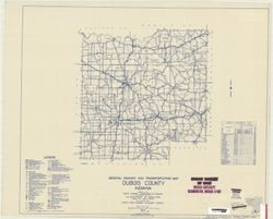 General highway and transportation map of Dubois County, Indiana