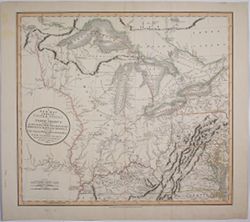 A New Map of Part of the United States of North America, exhibiting the Western Territory, Kentucky, Pennsylvania, Maryland, Virginia &c. Also, the Lakes Superior, Michigan, Huron, Ontario & Erie, with Upper and Lower Canada &c. From the Latest Authorities.
