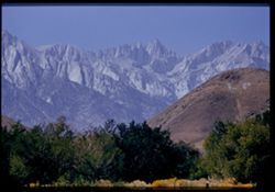 Mount Whitney from Lone Pine at noon EK