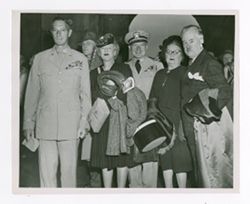 Roy and Margaret Howard with Mark W. Clark and wife Maurine Doran
