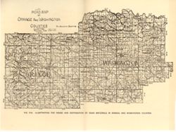 Road map of Orange and Washington counties