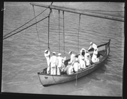 Sailors in lifeboat