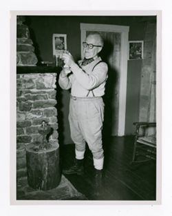 Roy Howard with lantern